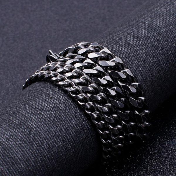 6/8/9/11mm width vintage punk stainless steel cuban curb bracelets for men cool chain bracelet 2020 male jewelry gift1, Black
6/8/9/11mm width vintage punk stainless steel cuban curb bracelets for men cool chain bracelet 2020 male jewelry gift1, Black