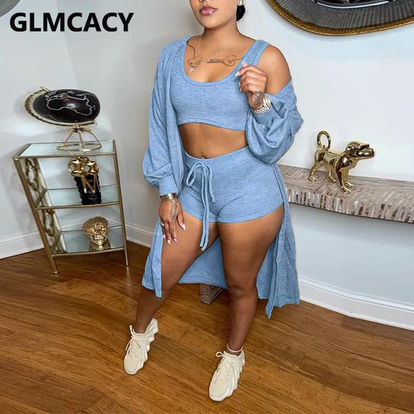 women's tracksuits women casual solid set sleeveless crop & bodycon shorts with cardigans suits, Gray
women's tracksuits women casual solid set sleeveless crop & bodycon shorts with cardigans suits, Gray