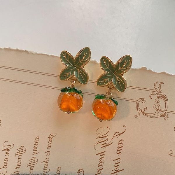 dangle & chandelier wholesale transparent glass geometry fruit orange persimmon earrings for women girls party travel jewelry 2021, Silver
dangle & chandelier wholesale transparent glass geometry fruit orange persimmon earrings for women girls party travel jewelry 2021, Silver