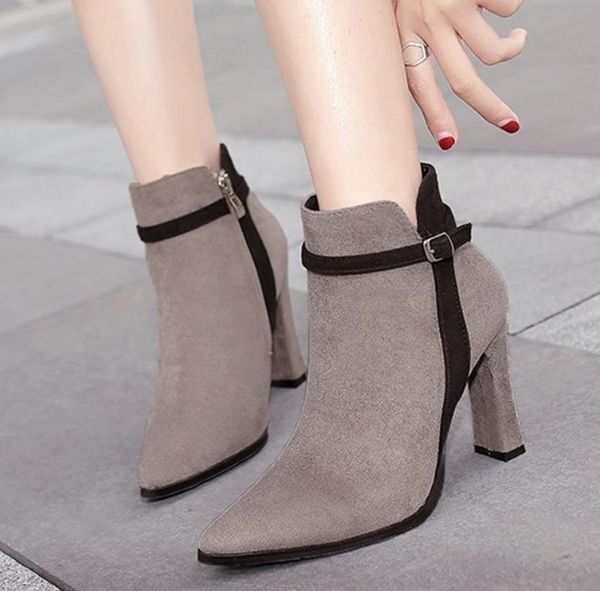 boots winter shoes women high heels warm fashion ankle woman zipper style party, Black
boots winter shoes women high heels warm fashion ankle woman zipper style party, Black