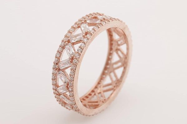 silver baguette band ring rose gold gemstone jewelry white zircon 925 sterling silver jewellery gift for her all size options, Golden;silver
silver baguette band ring rose gold gemstone jewelry white zircon 925 sterling silver jewellery gift for her all size options, Golden;silver