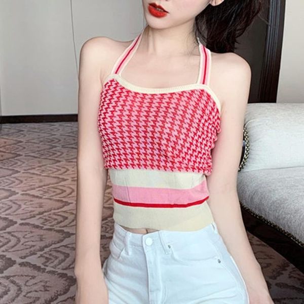 women's tanks & camis 2021 fashion women summer vest sleeveless sling neck resilience knitting stripes tight waist blouse strapless cam, White
women's tanks & camis 2021 fashion women summer vest sleeveless sling neck resilience knitting stripes tight waist blouse strapless cam, White