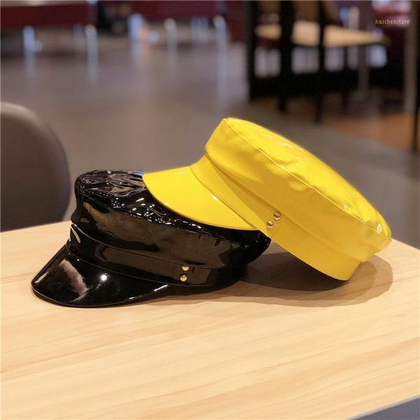 new fashion hats ladies cap solid color flat hat pu leather bone captain women autumn berets1, Blue;gray
new fashion hats ladies cap solid color flat hat pu leather bone captain women autumn berets1, Blue;gray