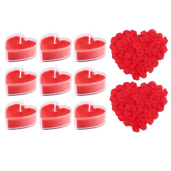 decorative flowers & wreaths 1 set valentine's day kit heart shape candles with artificial rose petal (9pcs candle and 2pcs petal)
decorative flowers & wreaths 1 set valentine's day kit heart shape candles with artificial rose petal (9pcs candle and 2pcs petal)