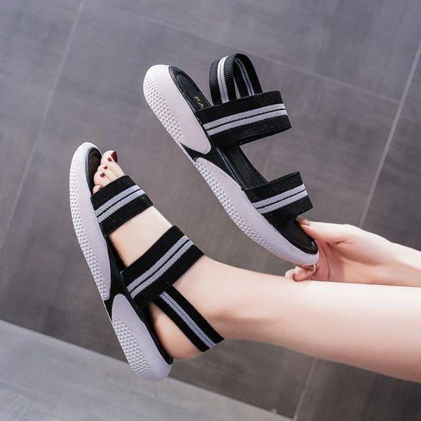sandals crrcrrcrr elastic band women's summer soft leisure plus size fashion comfortable women beach flat shoes outdoor open toe, Black
sandals crrcrrcrr elastic band women's summer soft leisure plus size fashion comfortable women beach flat shoes outdoor open toe, Black