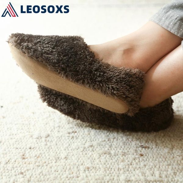 leosoxs couple plush warm home flat slippers lightweight soft comfortable winter slippers women cotton shoe indoor s199, Black
leosoxs couple plush warm home flat slippers lightweight soft comfortable winter slippers women cotton shoe indoor s199, Black