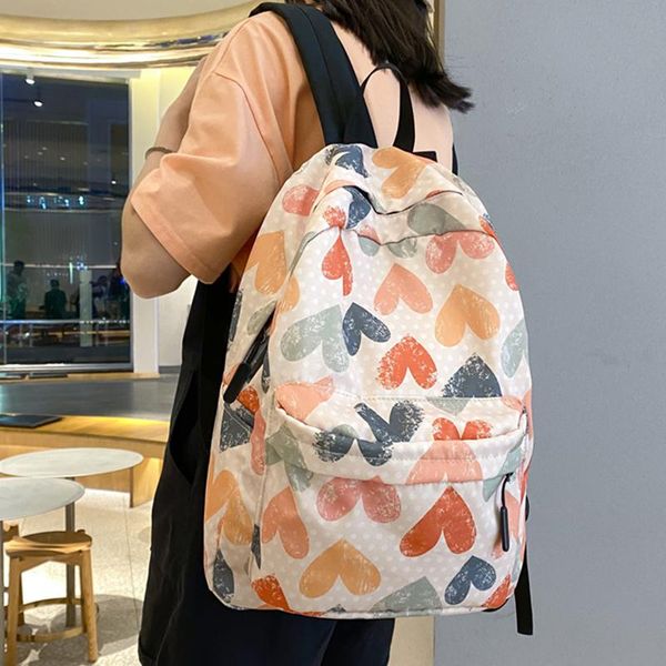 heart print backpack for women oxford school bag korean style girl teenage girls large capacity book female mochila bags
heart print backpack for women oxford school bag korean style girl teenage girls large capacity book female mochila bags