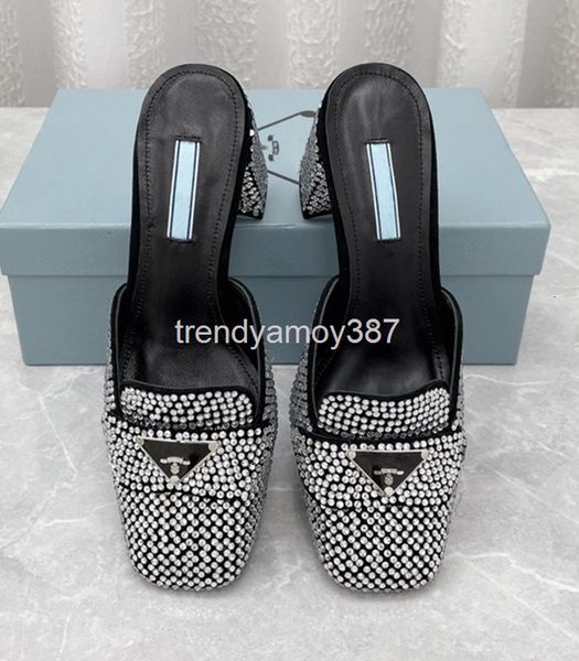 dress shoes high end fashion shoes spring and summer p family star baotou half drag square head triangle buckle drill thick heel rear, Black
dress shoes high end fashion shoes spring and summer p family star baotou half drag square head triangle buckle drill thick heel rear, Black