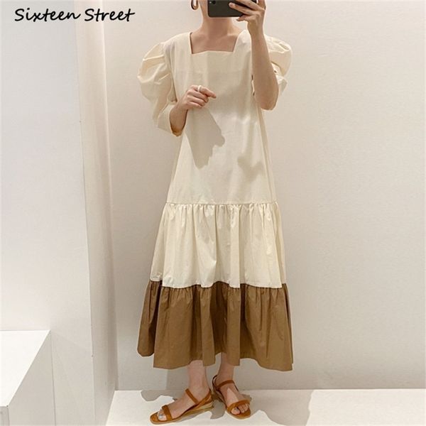 chic maxi dresses for women square collar puff sleeve female vestidos elegant vintage harajuku woman clothing summer 210603, Black;gray
chic maxi dresses for women square collar puff sleeve female vestidos elegant vintage harajuku woman clothing summer 210603, Black;gray