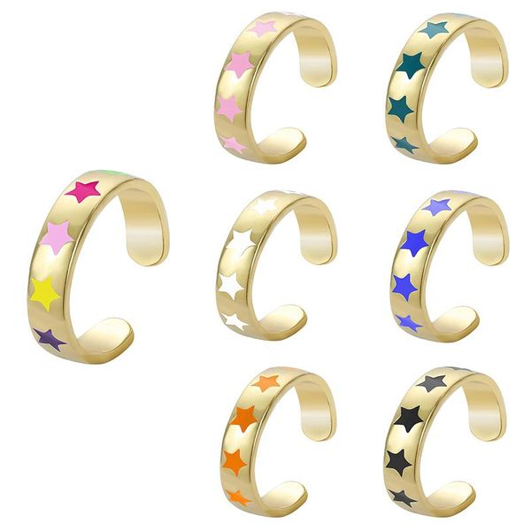 wedding rings 2021 trend multicolor enamel ring stars marry for women adjustable opening fashion engagement jewelry gift, Slivery;golden
wedding rings 2021 trend multicolor enamel ring stars marry for women adjustable opening fashion engagement jewelry gift, Slivery;golden