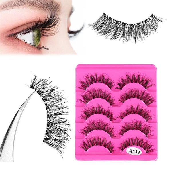 false eyelashes 5pairs women fashion fake eyelash soft natural long cross eye lashes handmade thick extension beauty makeup tools
false eyelashes 5pairs women fashion fake eyelash soft natural long cross eye lashes handmade thick extension beauty makeup tools