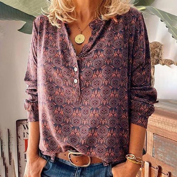 lugentolo plus size blouse women autumn retro print stand collar long sleeve casual blouses 3 button streetwear women's & shirts, White
lugentolo plus size blouse women autumn retro print stand collar long sleeve casual blouses 3 button streetwear women's & shirts, White