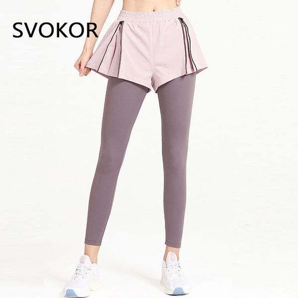 women's leggings svokor sport women zipper high waist workout legging training fake two-piece fitness gymwear active pants mujer, Black
women's leggings svokor sport women zipper high waist workout legging training fake two-piece fitness gymwear active pants mujer, Black
