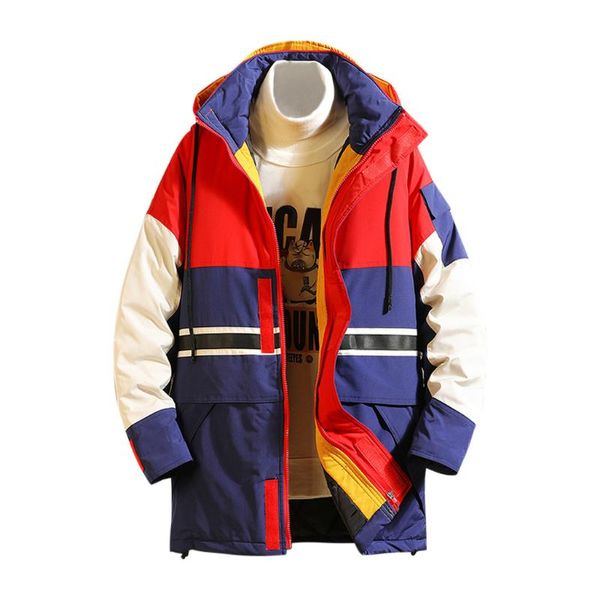 men's down & parkas telotuny 2021 autumn and winter trend printing stitching sports coat harajuku casual medium length jacket, Black
men's down & parkas telotuny 2021 autumn and winter trend printing stitching sports coat harajuku casual medium length jacket, Black