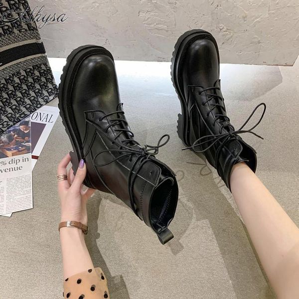 boots 2021 winter women's fashionable mid-heel lace-up round head square heel mid-calf zapatos de mujer, Black
boots 2021 winter women's fashionable mid-heel lace-up round head square heel mid-calf zapatos de mujer, Black