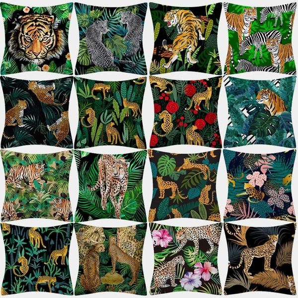 tropical jungle animal cushion cover polyester tiger leopard printed pillow case decorative sofa cushions palm leaf pillowcover cushion/deco
tropical jungle animal cushion cover polyester tiger leopard printed pillow case decorative sofa cushions palm leaf pillowcover cushion/deco