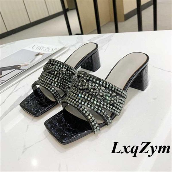 slippers handmade diamond rhinestone women glitter designer runway high heel sandals summer crystal chain party shoes woman, Black
slippers handmade diamond rhinestone women glitter designer runway high heel sandals summer crystal chain party shoes woman, Black