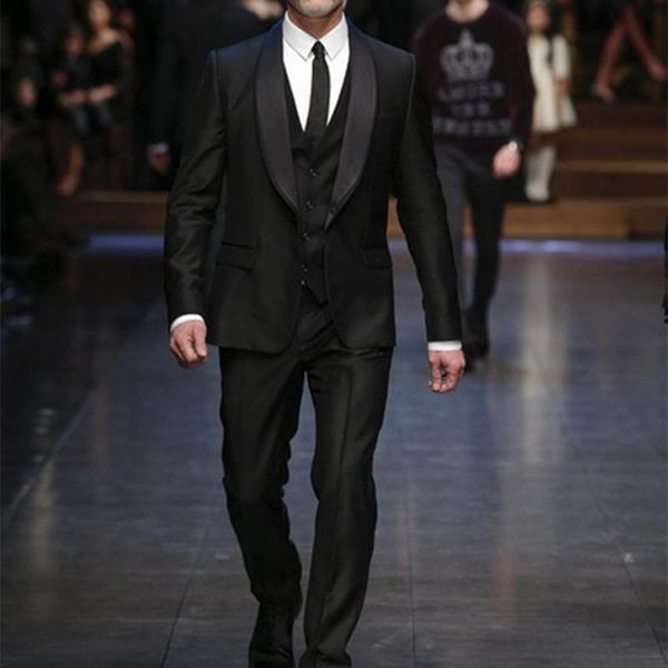 men's suits & blazers arrival shawl collar celebrity party tuxedos suit for men 2021 custom made wedding prom (jacket+pants+vest+tie), White;black
men's suits & blazers arrival shawl collar celebrity party tuxedos suit for men 2021 custom made wedding prom (jacket+pants+vest+tie), White;black