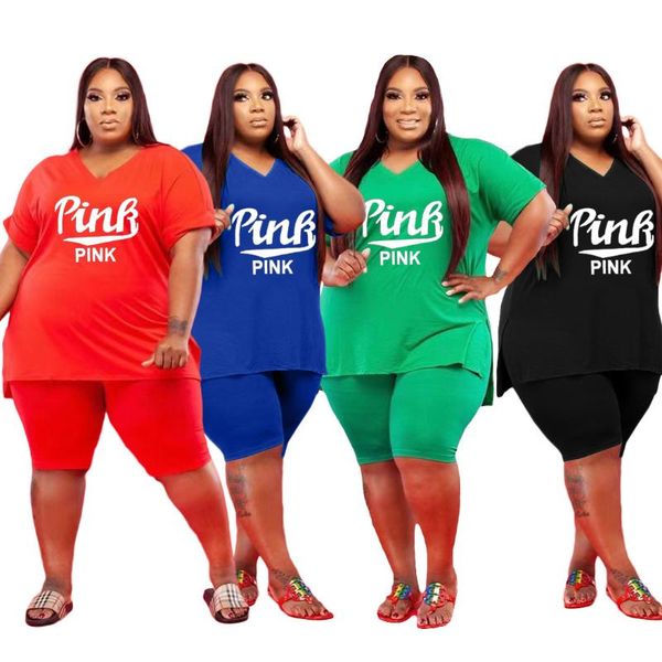 plus size tracksuits multicolor fashion women's v neck pullover letter printing casual sports short two piece suit wholesale summer, Black
plus size tracksuits multicolor fashion women's v neck pullover letter printing casual sports short two piece suit wholesale summer, Black