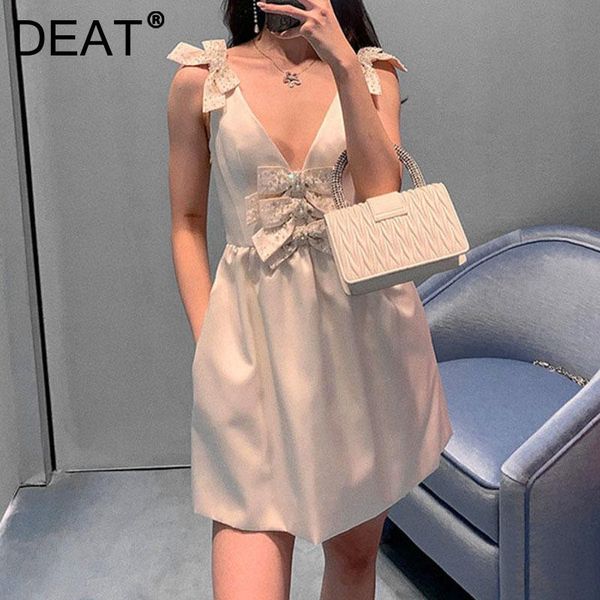 casual dresses deat 2021 women fashion slim v-neck sleeveless patchwork folds diamond bow high waist dress summer and autumn 7e2238, Black;gray
casual dresses deat 2021 women fashion slim v-neck sleeveless patchwork folds diamond bow high waist dress summer and autumn 7e2238, Black;gray