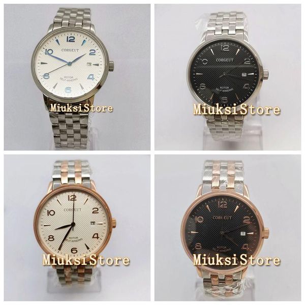 wristwatches corgeut 40mm mens watch with date day sapphire male white sport clock automatic movement, Slivery;brown
wristwatches corgeut 40mm mens watch with date day sapphire male white sport clock automatic movement, Slivery;brown