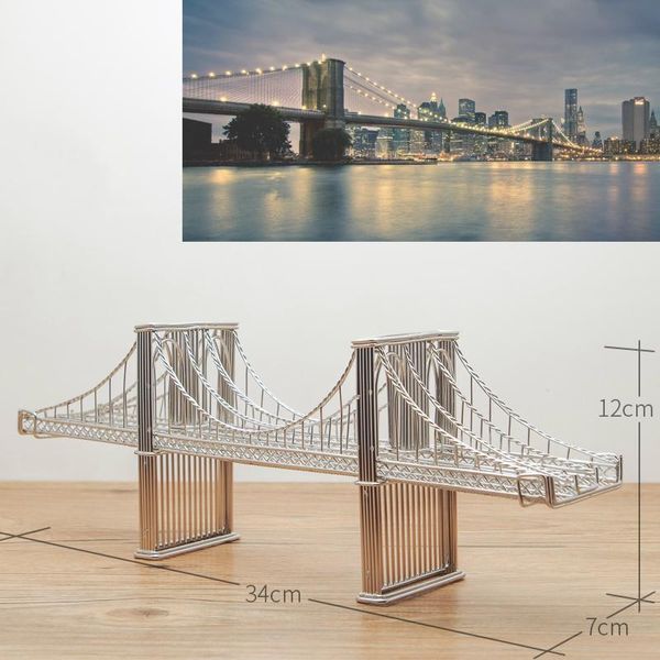 decorative objects & figurines steel wire model brooklyn bridge authentic architecture statue, card holder and award
decorative objects & figurines steel wire model brooklyn bridge authentic architecture statue, card holder and award