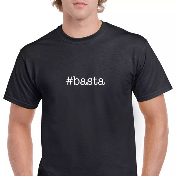 #basta basta rap music rhyme funny hashtag cotton short sleeve mens t-shirt, White;black
#basta basta rap music rhyme funny hashtag cotton short sleeve mens t-shirt, White;black