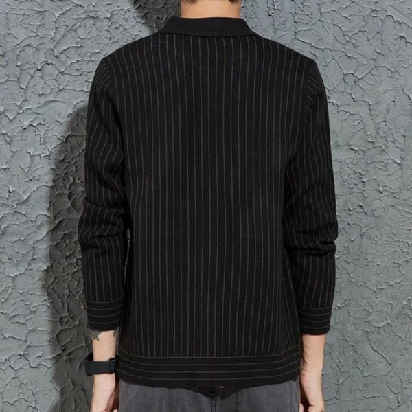 men's sweaters sweater vintage cardigan men round neck single-breasted striped knitting jacket korean slim fit black outerwear spring a, White;black
men's sweaters sweater vintage cardigan men round neck single-breasted striped knitting jacket korean slim fit black outerwear spring a, White;black