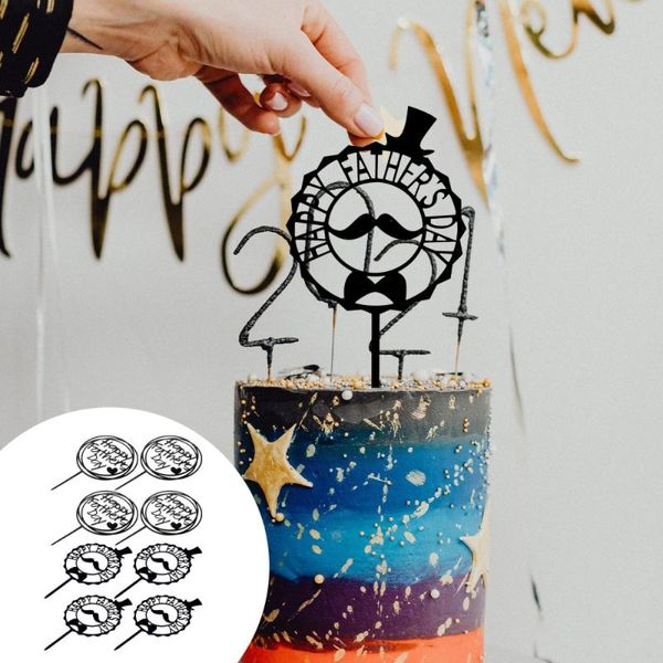 other festive & party supplies 8pcs acrylic cake ers creative father's day dessert ornaments (black)
other festive & party supplies 8pcs acrylic cake ers creative father's day dessert ornaments (black)