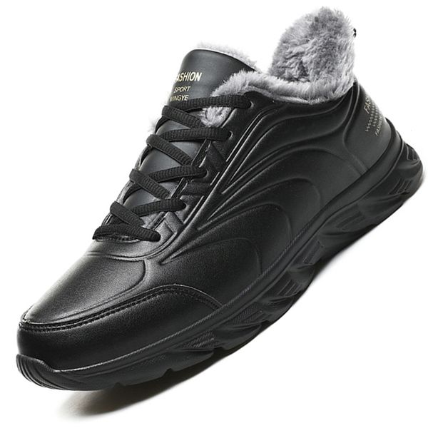 winter men boots waterproof snow boots comfortable sneakers men work casual shoes non-slip light rubber sole walk shoes men 211022, Black
winter men boots waterproof snow boots comfortable sneakers men work casual shoes non-slip light rubber sole walk shoes men 211022, Black