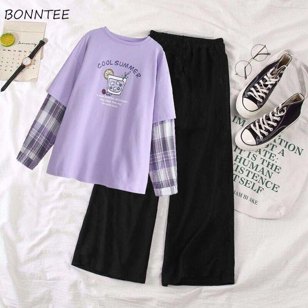 women's tracksuits sets women cute fresh purple korean trendy college girls outfits harajuku long sleeve tee all-match elastic waist t, Gray
women's tracksuits sets women cute fresh purple korean trendy college girls outfits harajuku long sleeve tee all-match elastic waist t, Gray