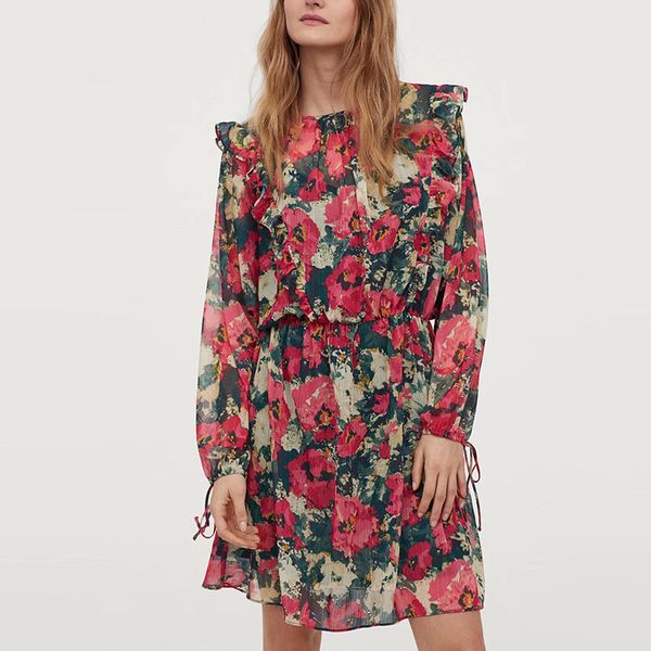 summer elegant flowers chiffon dress puff sleeves o neck high waist knee length lace up ruffles party womens xz2420 210525, Black;gray
summer elegant flowers chiffon dress puff sleeves o neck high waist knee length lace up ruffles party womens xz2420 210525, Black;gray