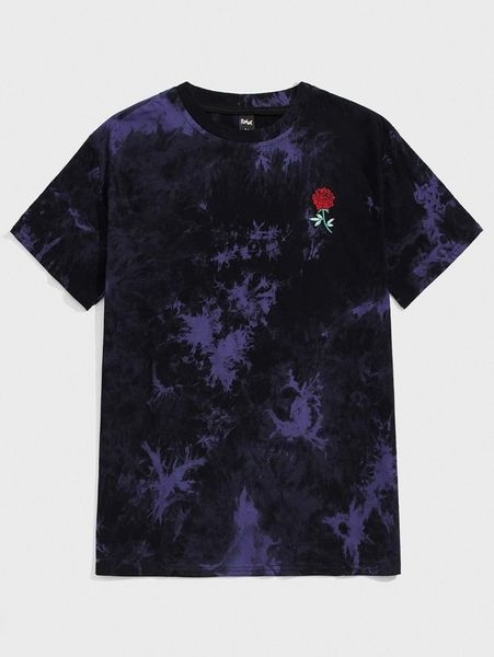 romwe guys tie dye floral embroidery tee g26a#, White;black
romwe guys tie dye floral embroidery tee g26a#, White;black