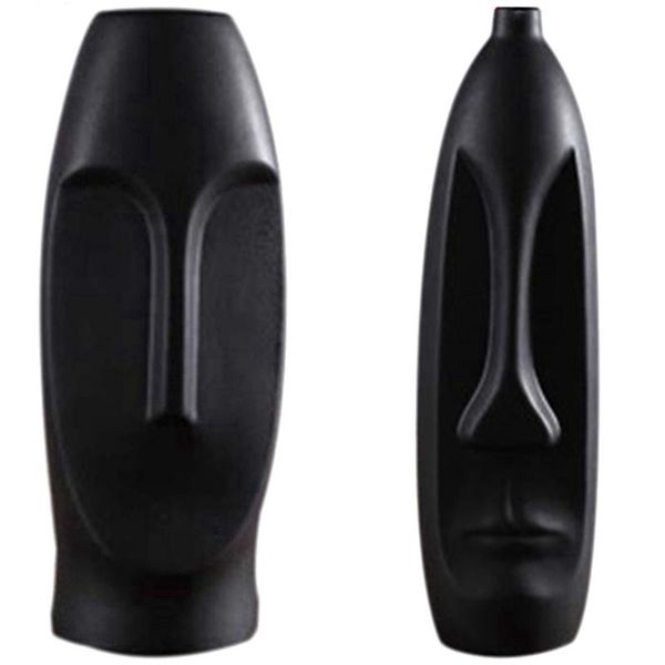 pcs nordic minimalist ceramic abstract vase black room decorative figue head shape a & b objects figurines
pcs nordic minimalist ceramic abstract vase black room decorative figue head shape a & b objects figurines