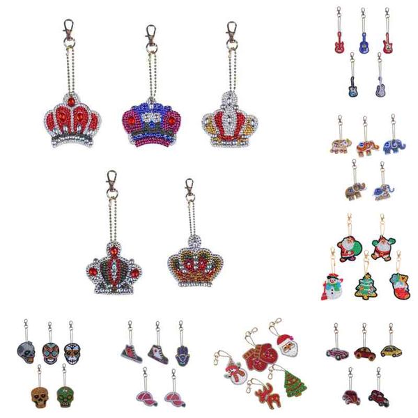 5pcs painting snowman keychain animal butterfly diamond embroidery keyring woman girl bag pendant christmas gifts, Slivery;golden
5pcs painting snowman keychain animal butterfly diamond embroidery keyring woman girl bag pendant christmas gifts, Slivery;golden