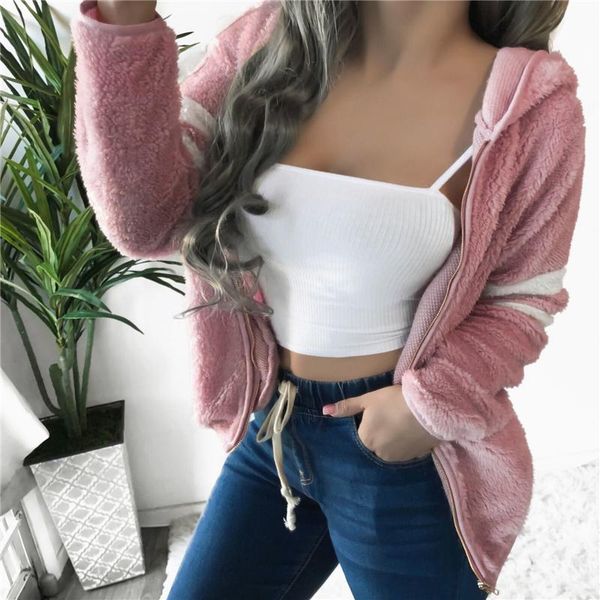 women's jackets fashion women striped printed coats winter warm hooded fleece jacket ladies cardigans outwear, Black;brown
women's jackets fashion women striped printed coats winter warm hooded fleece jacket ladies cardigans outwear, Black;brown