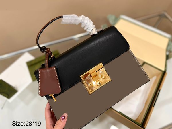 famous designer lady fashion bag two-tone patchwork genuine leather classic retro all-match casual shoulder bags black
famous designer lady fashion bag two-tone patchwork genuine leather classic retro all-match casual shoulder bags black