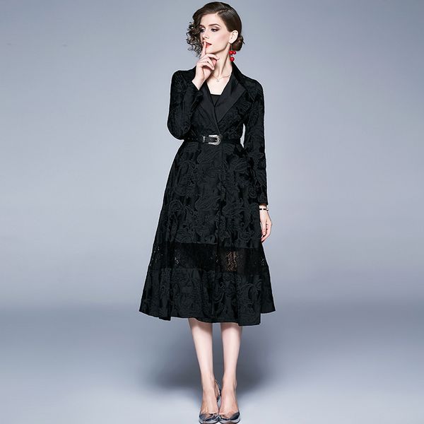 boutique dress black jacquard windbreaker women's fashion coat in autumn 2021, Black;pink
boutique dress black jacquard windbreaker women's fashion coat in autumn 2021, Black;pink