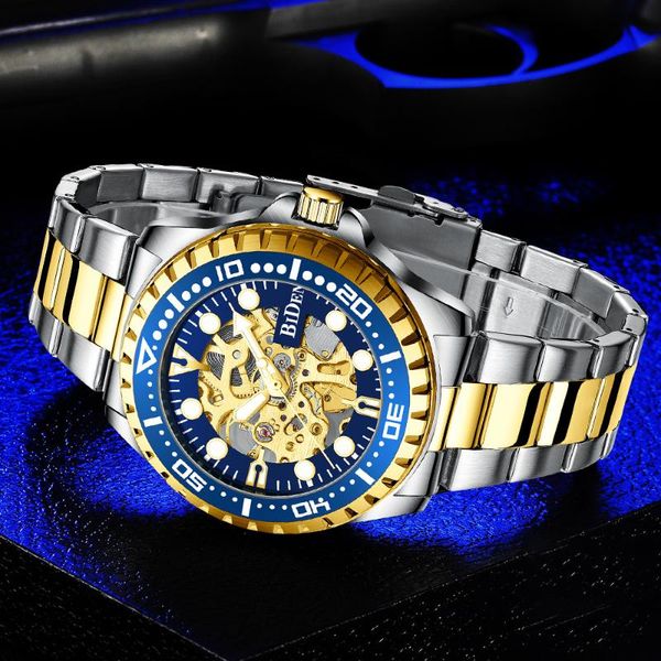 wristwatches gold silver dial bezel 3atm waterproof stainless steel dive fashion men automatic mechanical watch business style watches clock, Slivery;brown
wristwatches gold silver dial bezel 3atm waterproof stainless steel dive fashion men automatic mechanical watch business style watches clock, Slivery;brown