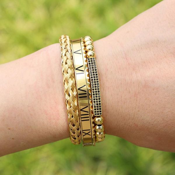 tennis men jewelry bangle gold stainless steel roman bracelet cz charm, Golden;silver
tennis men jewelry bangle gold stainless steel roman bracelet cz charm, Golden;silver
