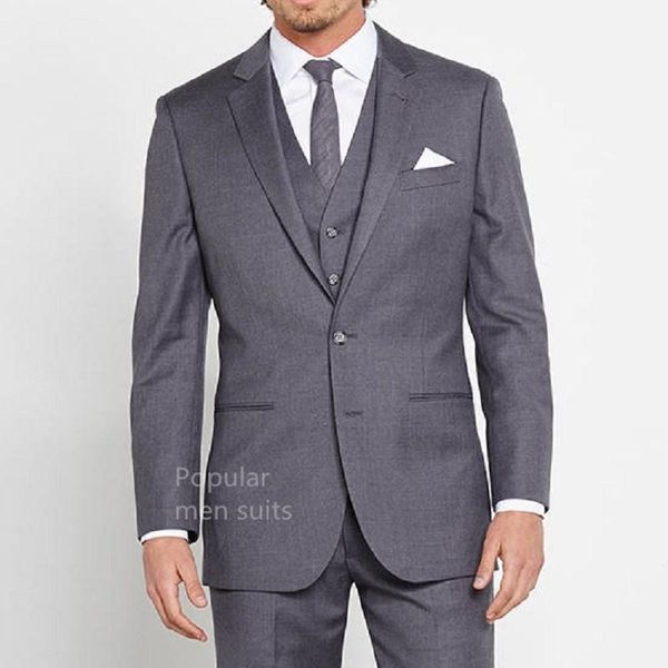 men's suits & blazers 2021 arrival gray groom tuxedos notched lapel wedding for men 3 pieces formal slim fit, White;black
men's suits & blazers 2021 arrival gray groom tuxedos notched lapel wedding for men 3 pieces formal slim fit, White;black