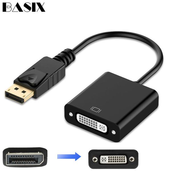 basix dp to dvi adapter1080p displayport display port cable adapter male female for monitor projector displays video cables & connectors
basix dp to dvi adapter1080p displayport display port cable adapter male female for monitor projector displays video cables & connectors