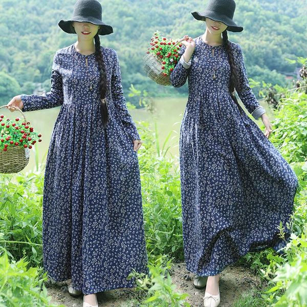 casual dresses 2021 vintage literary ethnic mori girl women floral print cotton linen loose dress femme beach boho maxi robe vestidos, Black;gray
casual dresses 2021 vintage literary ethnic mori girl women floral print cotton linen loose dress femme beach boho maxi robe vestidos, Black;gray