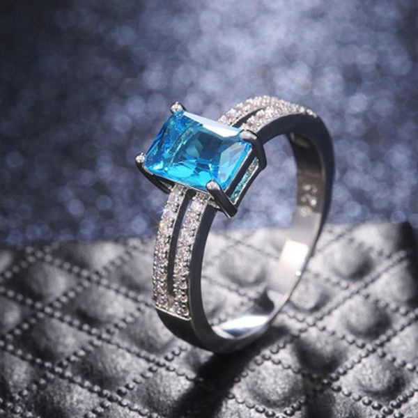 wedding rings trendy blue series charms female finger inlaid square cubic zircon stone party simple ring ladies jewelry, Slivery;golden
wedding rings trendy blue series charms female finger inlaid square cubic zircon stone party simple ring ladies jewelry, Slivery;golden