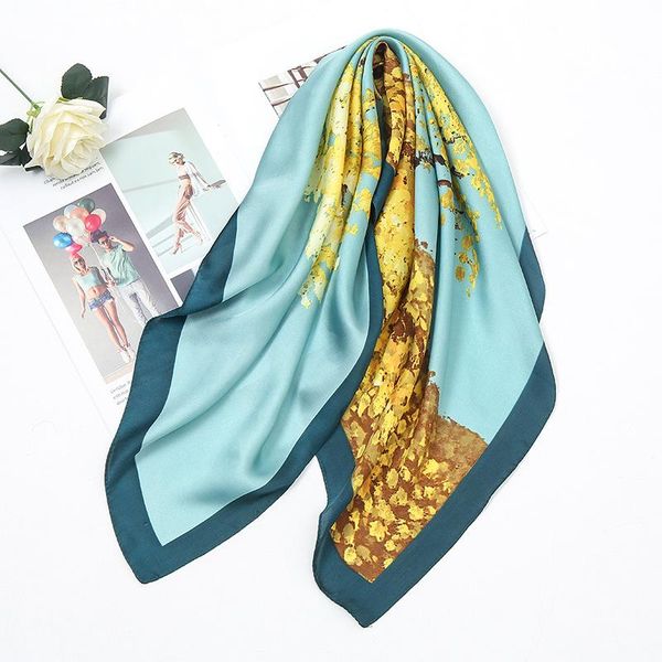 scarves spring fashion gold ginkgo printed silk scarf ladies luxury professional 70*70cm small square wristband, Blue;gray
scarves spring fashion gold ginkgo printed silk scarf ladies luxury professional 70*70cm small square wristband, Blue;gray