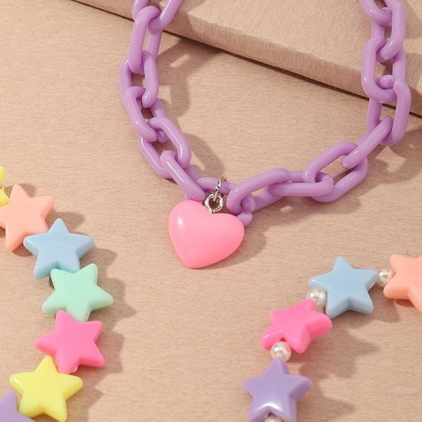 cute candy -colored resin five-pointed stars charms bracelet sweet fresh multilayer for girlfriend birthday gifts charm bracelets, Golden;silver
cute candy -colored resin five-pointed stars charms bracelet sweet fresh multilayer for girlfriend birthday gifts charm bracelets, Golden;silver