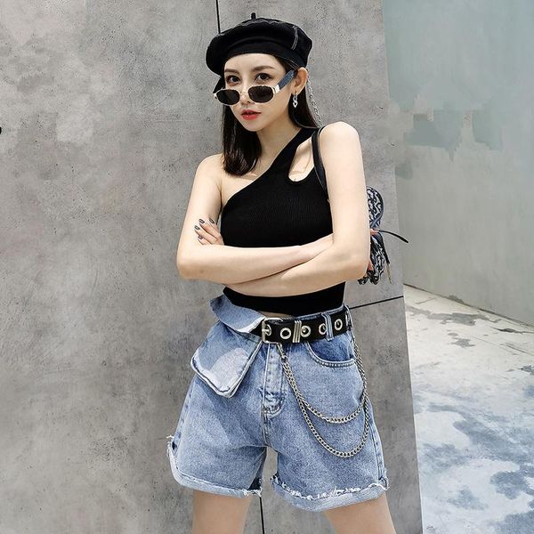 women's jeans 2021 spring summer high waist women fashion denim shorts loose black casual streetwear tide g041, Blue
women's jeans 2021 spring summer high waist women fashion denim shorts loose black casual streetwear tide g041, Blue