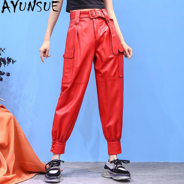 cargo pants women 20211100% sheepskin leather high waist trousers plus size 4xl spring autumn femme pantalon lw480 women's & capris, Black;white
cargo pants women 20211100% sheepskin leather high waist trousers plus size 4xl spring autumn femme pantalon lw480 women's & capris, Black;white