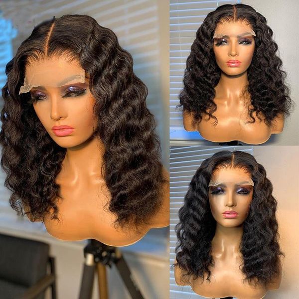 synthetic wigs 12inch blunt cut short bob loose wave lace front wig for women with baby hair daily wear fiber 180%density, Black
synthetic wigs 12inch blunt cut short bob loose wave lace front wig for women with baby hair daily wear fiber 180%density, Black