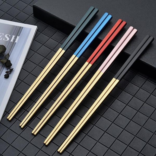chopsticks 6 pairs chinese japanese korean style sushi sticks noodles fast flatware reusable metal chopstick
chopsticks 6 pairs chinese japanese korean style sushi sticks noodles fast flatware reusable metal chopstick